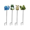 Alpine Corp ACE Trading pine Quanzhou Keyan KLL112ABB 15 in. Ceramic Animal Garden Stake   - pack of 12 8467615